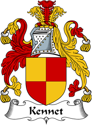 English Coat of Arms for the family Kennet