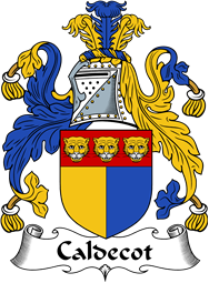 English Coat of Arms for the family Caldecot