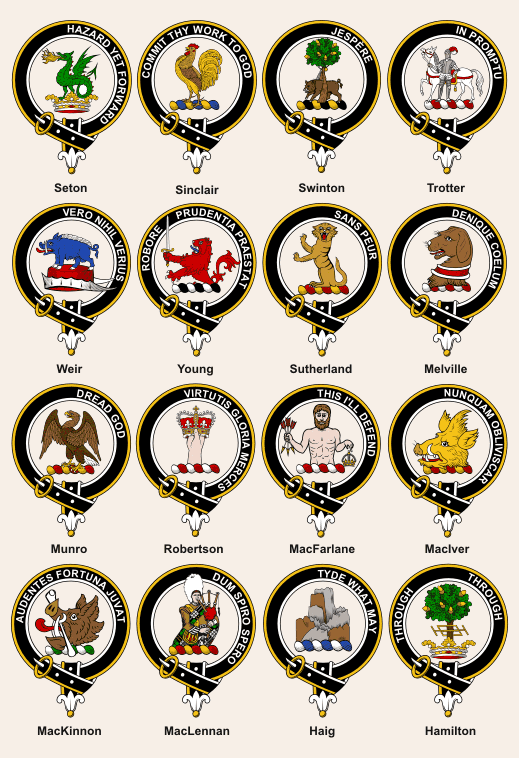 Armorial Gold Heraldry Images Scottish Clan Badges Page 4