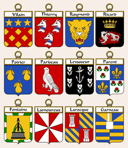 French Families Coat of Arms