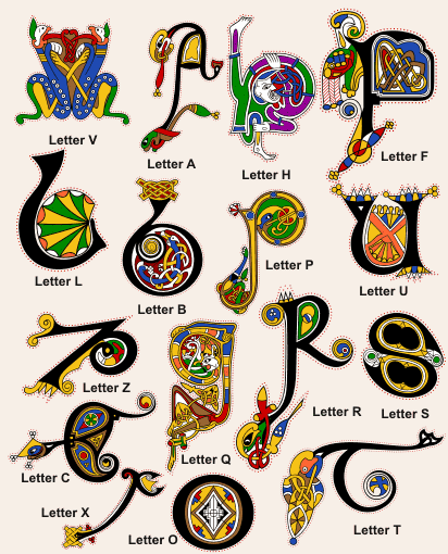 Heritage Crafts Kells Alphabet