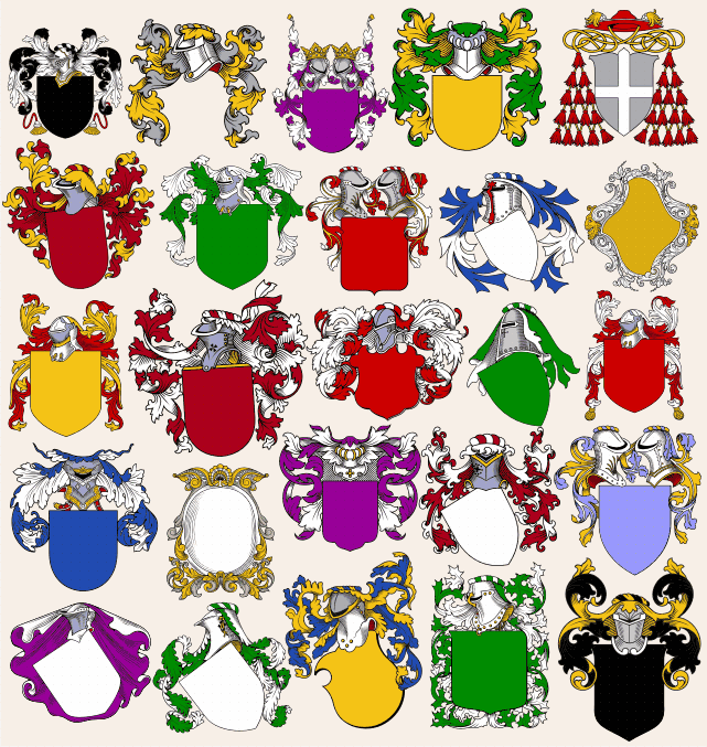 Heraldry Mantlings Samples