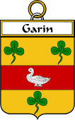 French Coat of Arms Badge for Garin
