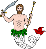 Merman with Sword and Sceptre