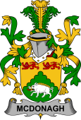 Irish Coat of Arms for McDonagh or McDonogh
