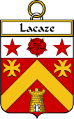 French Coat of Arms Badge for Lacaze ( de la Caze)