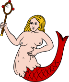 Mermaid Holding Mirror
