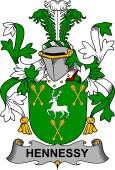 Irish Coat of Arms for Hennessy or O