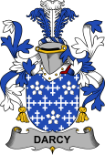 Irish Coat of Arms for Darcy or Dorsey