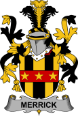 Irish Coat of Arms for Merrick or Meyrick