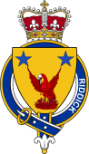 British Garter Coat of Arms for Riddick (Scotland)