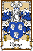 Scottish Coat of Arms Bookplate for Edington