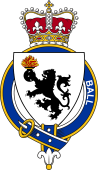 British Garter Coat of Arms for Ball (England)