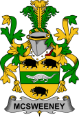 Irish Coat of Arms for McSweeney