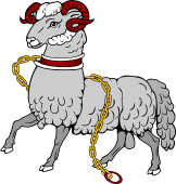 Ram Passant Collared and Chained