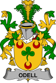 Irish Coat of Arms for Odell