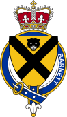 British Garter Coat of Arms for Barnett (England)
