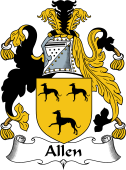English Coat of Arms for Allen