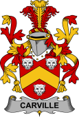 Irish Coat of Arms for Carville or McCarville