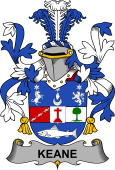 Irish Coat of Arms for Keane or O