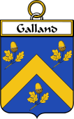 French Coat of Arms Badge for Galland
