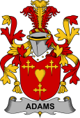 Irish Coat of Arms for Adams