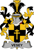 Irish Coat of Arms for Vesey