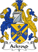English Coat of Arms for Ackroyd