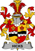 Irish Coat of Arms for Hicks