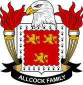 American Coat of Arms for Allcock
