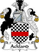 English Coat of Arms for Ackland