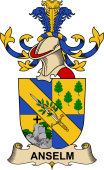 Republic of Austria Coat of Arms for Anselm