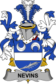 Irish Coat of Arms for Nevins or McNevins
