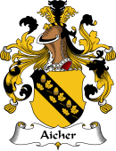 German Wappen Coat of Arms for Aicher
