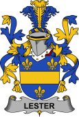 Irish Coat of Arms for Lester or McAlester