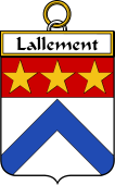 French Coat of Arms Badge for Lallement