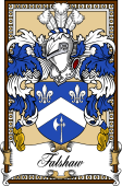 Scottish Coat of Arms Bookplate for Falshaw