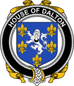 Irish Coat of Arms Badge for the DALTON family