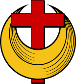 Crescent with Cross Fretted