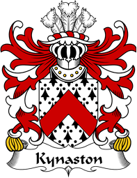 Welsh Coat of Arms for Kynaston (Descended from Iorwerth Goch)