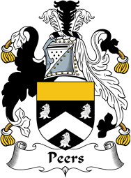 English Coat of Arms for the family Peers