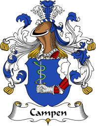 German Wappen Coat of Arms for Campen (Von)