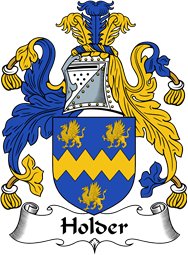 English Coat of Arms for the family Holder