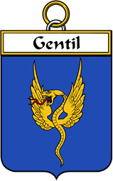 French Coat of Arms Badge for Gentil