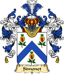 French Family Coat of Arms (v.25) Simonet