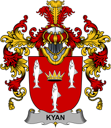 Irish Family Coat of Arms (v.25b) Kyan or O
