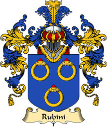 Italian Family Coat of Arms (v.25a) Rubini