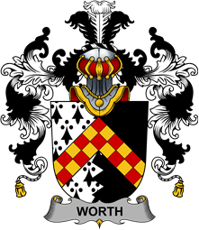 Irish Family Coat of Arms (v.25b) Worth or McWorth