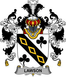 Irish Family Coat of Arms (v.25b) Lawson