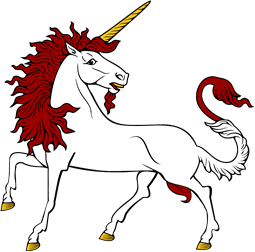 Unicorn Passant Reguardant